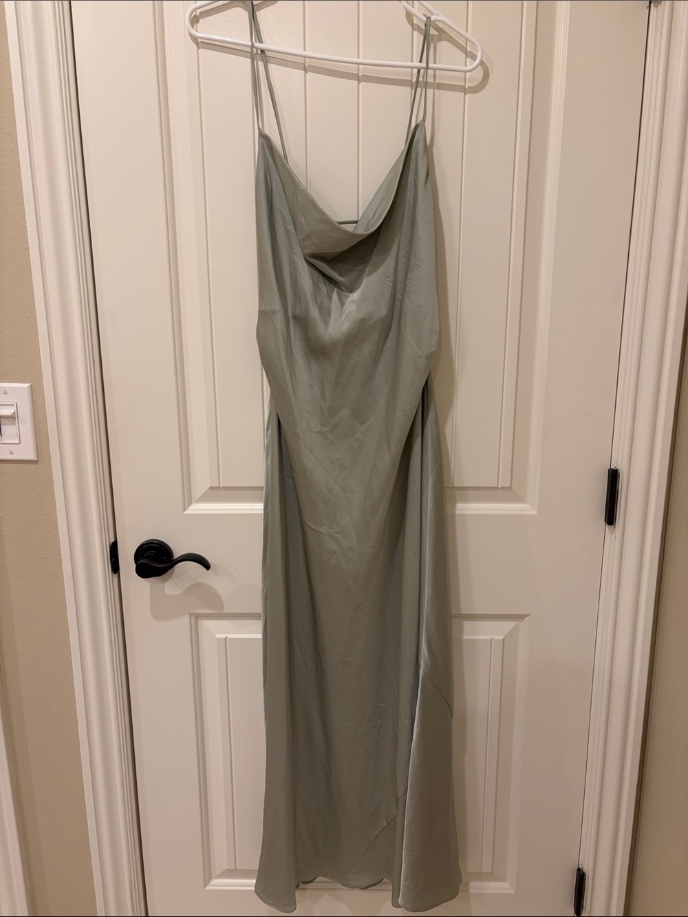 Aritzia Zen Affection Satin Maxi Dress